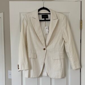 Banana Republic Women's Cream Blazer - Size 4